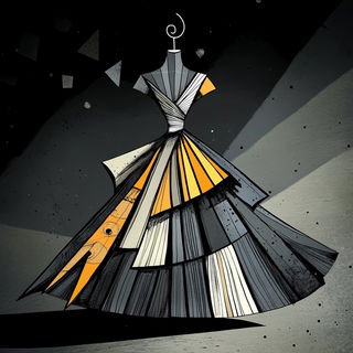 Backlit Forest Modelcraft style, Midjourney V6.1: haute-couture fashion outfit