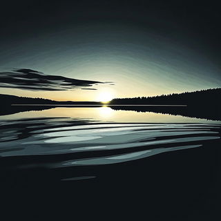 Backlit Forest Modelcraft style, Midjourney V6.1: realistic landscape photograph of quiet dawn