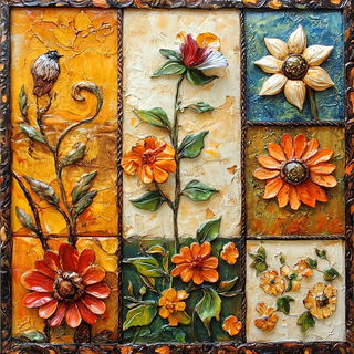 Portalchrome style, Midjourney V6.1: traditional folk art