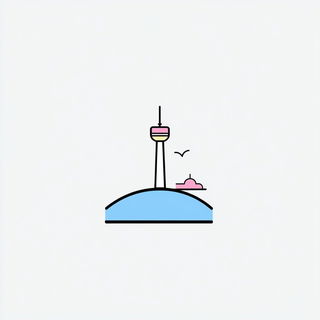 Gridwork Zellige style, Midjourney V6.1: bold minimalist logo design for Istanbul city municipal services