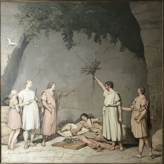 Gridwork Zellige style, Midjourney V6.1: classical 18th-century oil painting