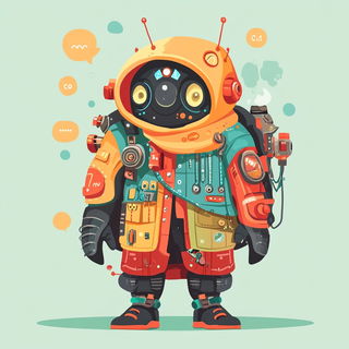 Nacreous Underworld style, Midjourney V6.1: concept art character design of retropunk steam knight