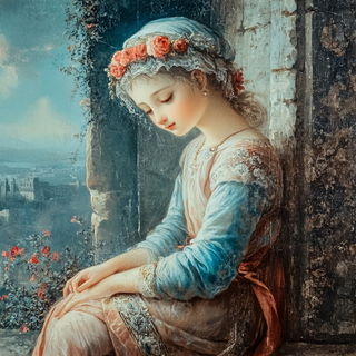 Bronzepuppetism style, Midjourney V6.1: classical 18th-century oil painting