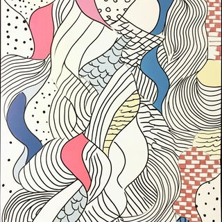 Inkastral style, Midjourney V6.1: creative pattern composition