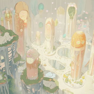 Swirlboard Lettering style, Midjourney V6.1: megacity with futuristic bioarchitecture