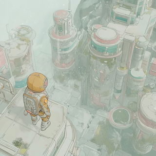 Swirlboard Lettering style, Midjourney V6.1: cinematic shot from sci-fi movie
