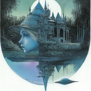 Tendrilicon style, Midjourney V6.1: retro fairy-tale illustration