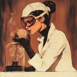 Stippletide style, Midjourney V6.1: editorial illustration for popular scientific magazine cover