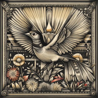 Cranefold style, Midjourney V6.1: traditional folk art