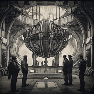 Cranefold style, Midjourney V6.1: cinematic shot from sci-fi movie