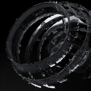 Carmine Oxide Front style, Midjourney V6.1: abstract 3D render