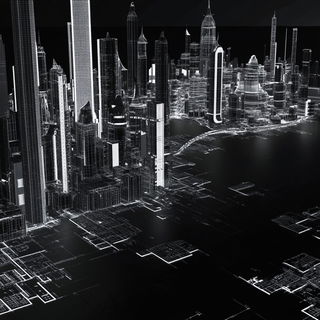 Carmine Oxide Front style, Midjourney V6.1: megacity with futuristic bioarchitecture