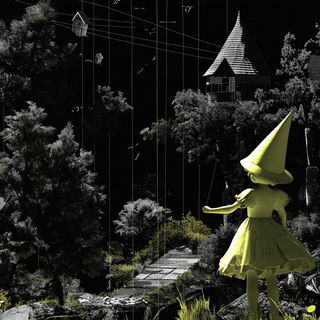 Carmine Oxide Front style, Midjourney V6.1: retro fairy-tale illustration
