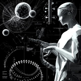 Carmine Oxide Front style, Midjourney V6.1: editorial illustration for popular scientific magazine cover