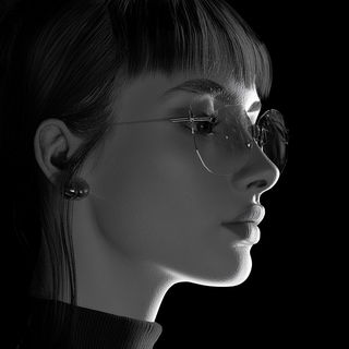 Carmine Oxide Front style, Midjourney V6.1: photographic portrait of female protagonist