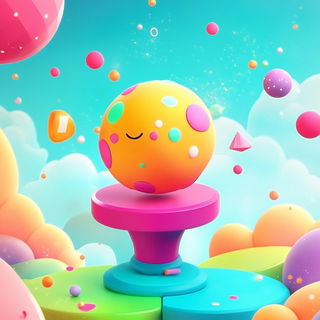 Fumeglyph style, Midjourney V6.1: abstract 3D render