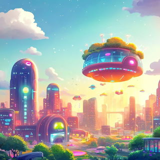 Fumeglyph style, Midjourney V6.1: megacity with futuristic bioarchitecture