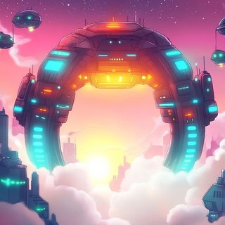 Fumeglyph style, Midjourney V6.1: cinematic shot from sci-fi movie