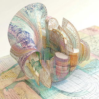 Bokehblazon style, Midjourney V6.1: abstract 3D render