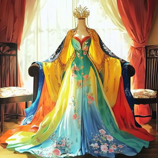 Inkmarble Reliefism style, Midjourney V6.1: haute-couture fashion outfit