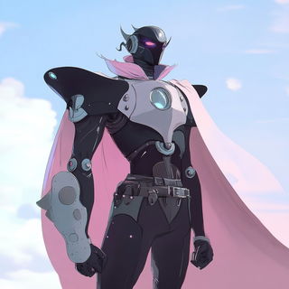 Canyonflash Iconography style, Midjourney V6.1: concept art character design of retropunk steam knight