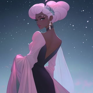 Canyonflash Iconography style, Midjourney V6.1: haute-couture fashion outfit