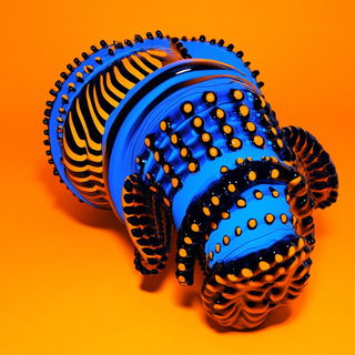 Opaline Mask Fluidics style, Midjourney V6.1: abstract 3D render
