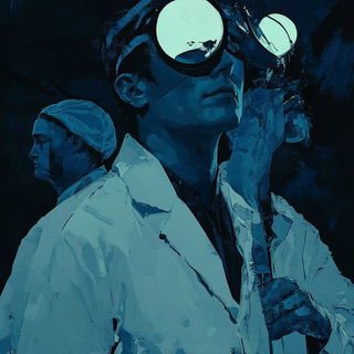 Medallion Baroque style, Midjourney V6.1: editorial illustration for popular scientific magazine cover