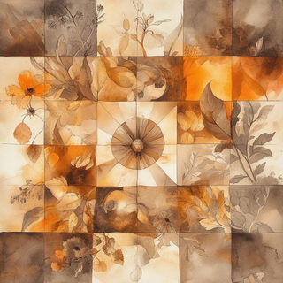 Aria Rubra style, Midjourney V6.1: creative pattern composition
