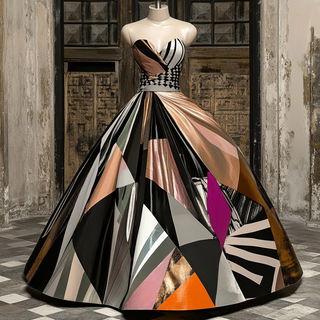 Olivarchism style, Midjourney V6.1: haute-couture fashion outfit