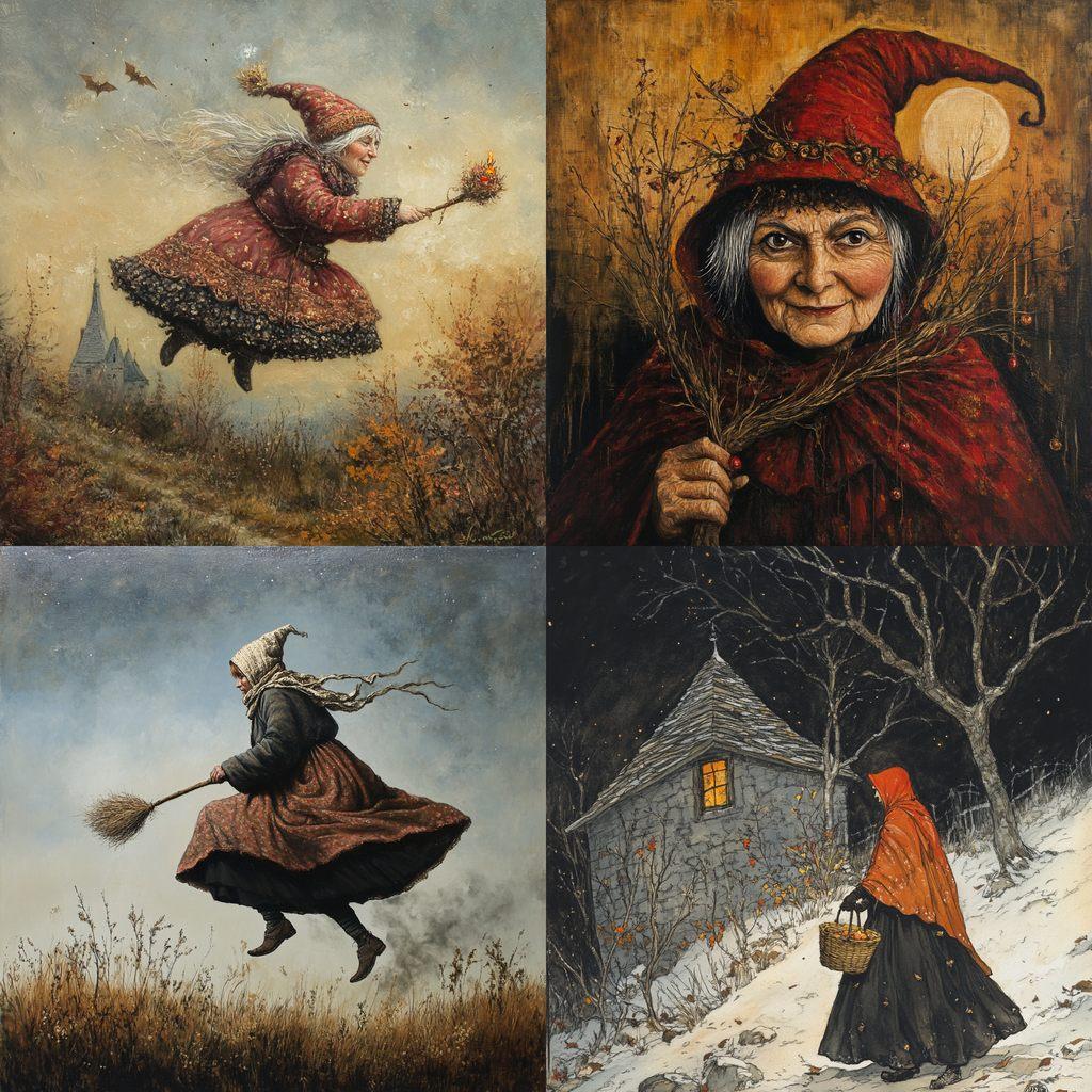 Befana style, Midjourney V6.1, render 1 of 4