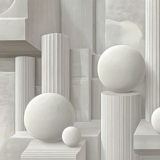 Brushbook Menagerie style, Midjourney V6.1: abstract 3D render