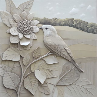 Brushbook Menagerie style, Midjourney V6.1: traditional folk art