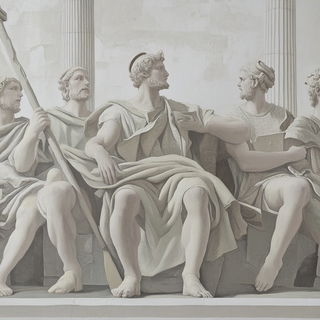 Brushbook Menagerie style, Midjourney V6.1: classical 18th-century oil painting