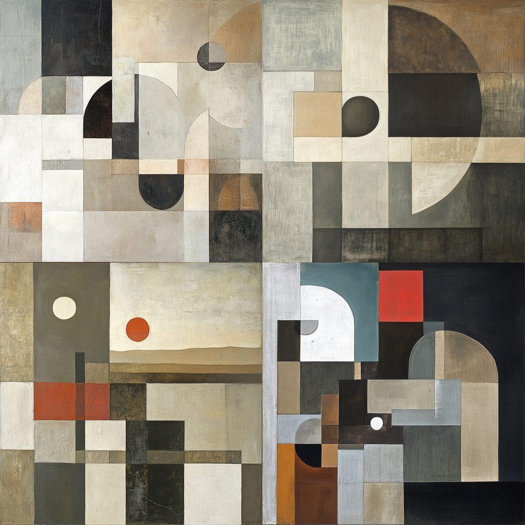 Ben Nicholson style, Midjourney V6.1, render 1 of 4
