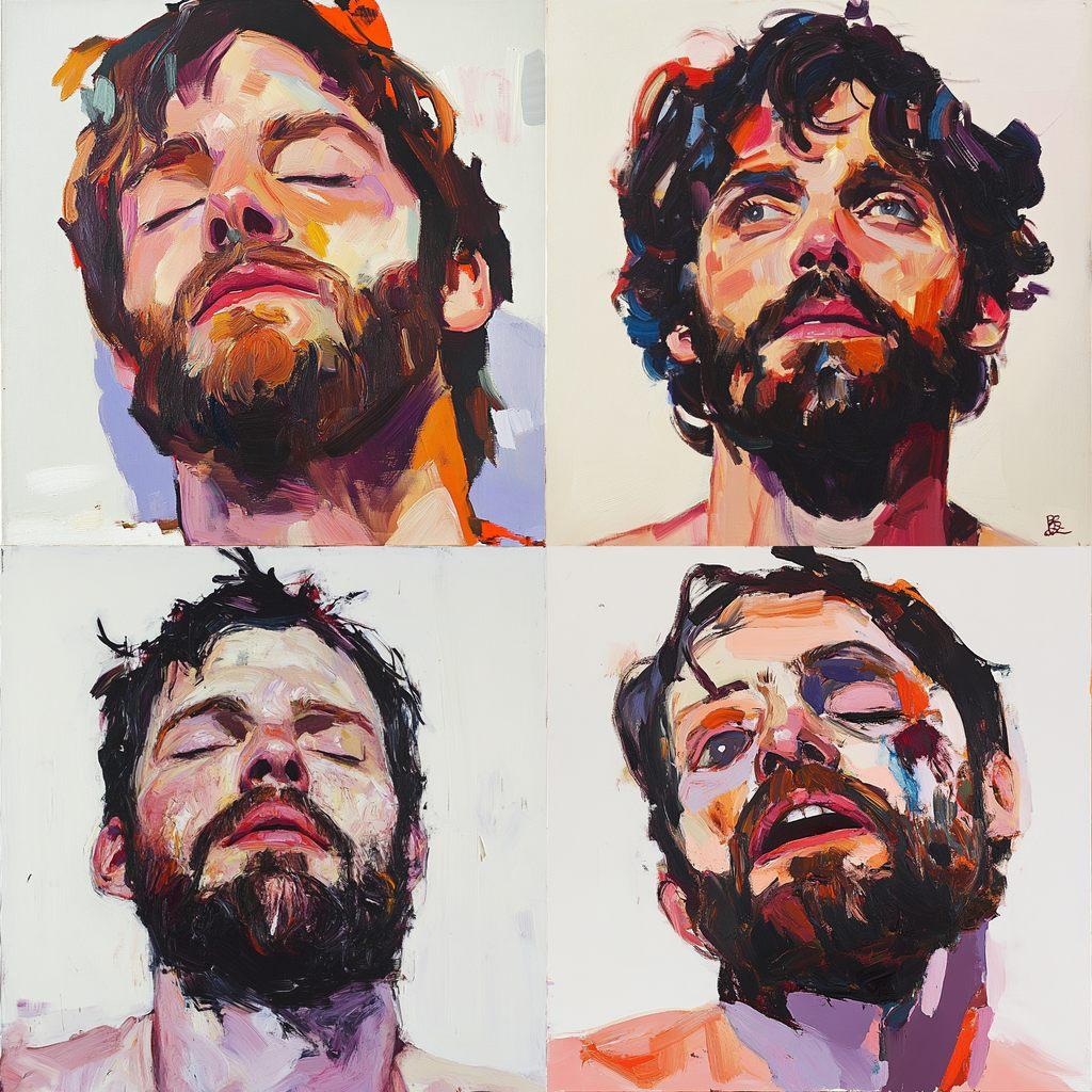 Ben Quilty style, Midjourney V6.1, render 1 of 4