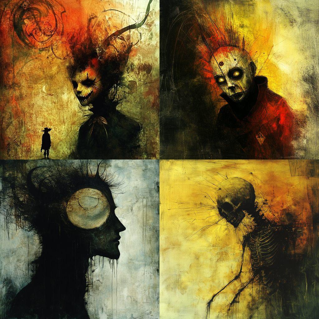 Ben Templesmith style, Midjourney V6.1, render 1 of 4