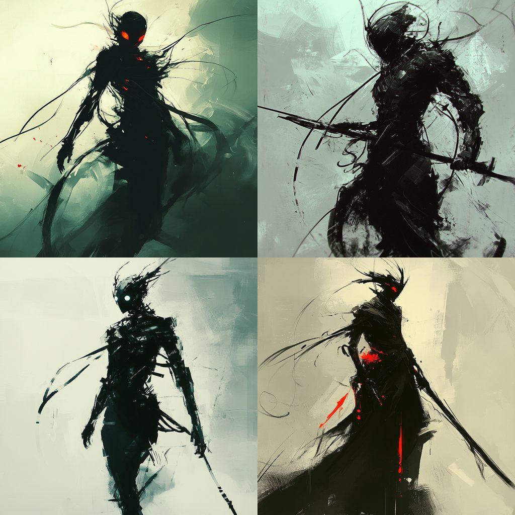 Benedick Bana style, Midjourney V6.1, render 1 of 4