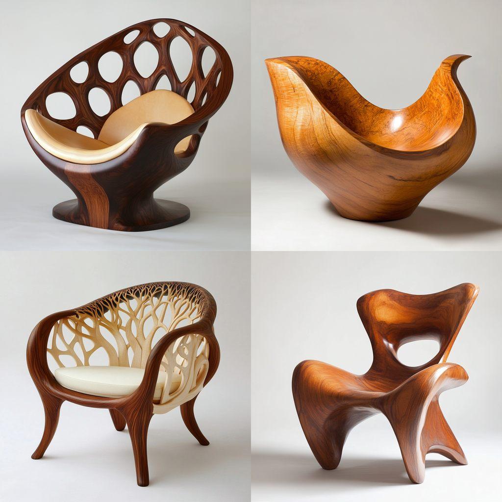 Bentwood style, Midjourney V6.1, render 1 of 4