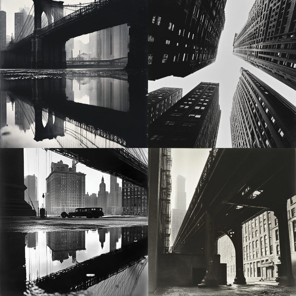Berenice Abbott style, Midjourney V6.1, render 1 of 4