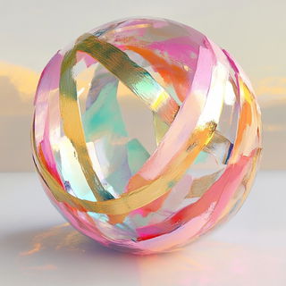 Auralis Glassworks style, Midjourney V6.1: abstract 3D render