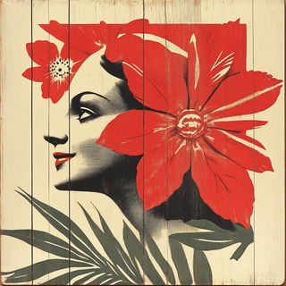 Raster Tapestry style, Midjourney V6.1: traditional folk art