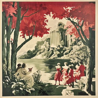 Raster Tapestry style, Midjourney V6.1: classical 18th-century oil painting