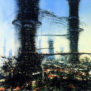 Coastomech style, Midjourney V6.1: megacity with futuristic bioarchitecture