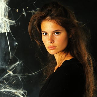 Coastomech style, Midjourney V6.1: photographic portrait of female protagonist