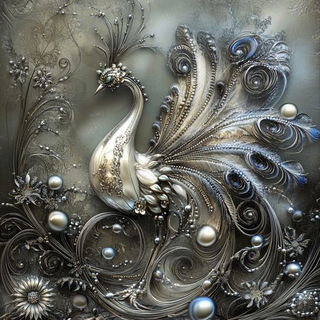 Waterglass Automata style, Midjourney V6.1: traditional folk art