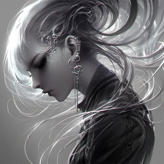 Waterglass Automata style, Midjourney V6.1: black-and-white manga comic strip