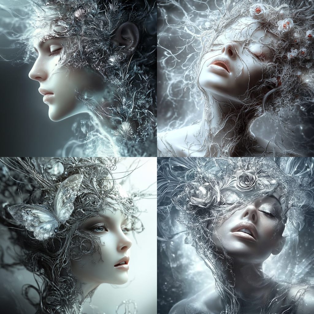 Waterglass Automata style, Midjourney V6.1, render 1 of 4