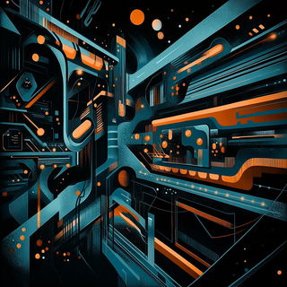 Pyrofolia Castellism style, Midjourney V6.1: technical infrastructure blueprint schematics