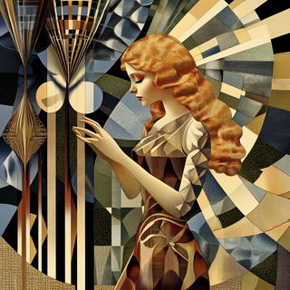 Titanium Rift Opera style, Midjourney V6.1: retro fairy-tale illustration
